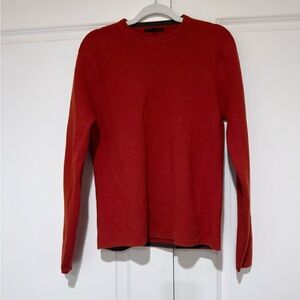 Banana Republic VTG Burnt Orange 💯% extra fine Merino Wool sweater